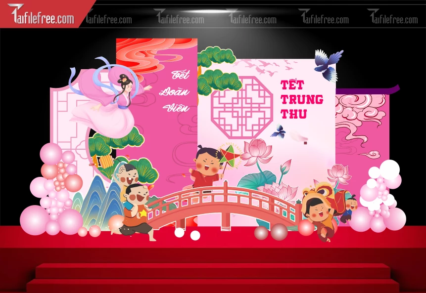 Mẫu Background Trung Thu Đẹp Mắt Sáng Tạo._TTV333