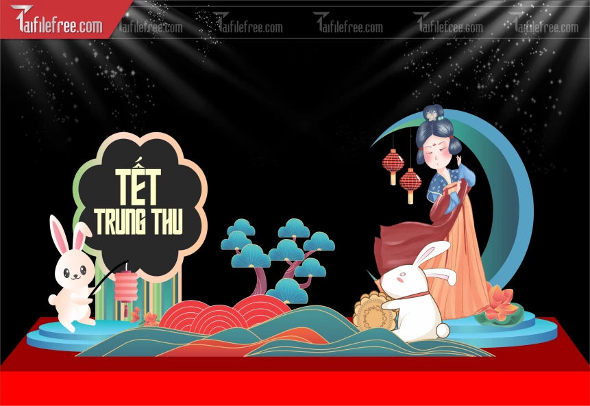 Mẫu Background Trung Thu Đẹp Mắt Sáng Tạo._TTV335