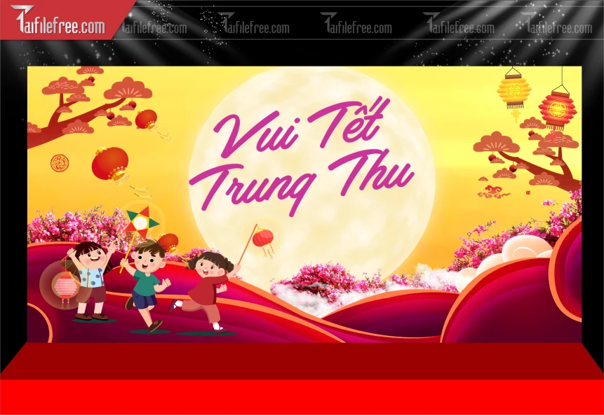 Mẫu Background Trung Thu Đẹp Mắt Sáng Tạo._TTV336