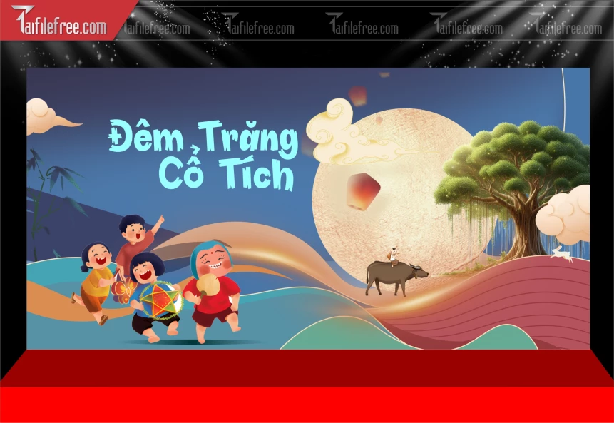 Mẫu Background Trung Thu Đẹp Mắt Sáng Tạo._TTV338