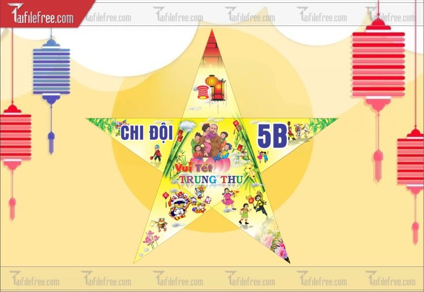 Mẫu Lồng Đèn Trung Thu Đẹp Mắt Sáng Tạo_TTV349