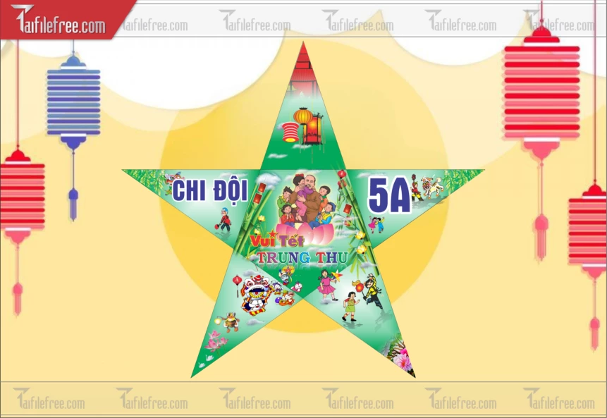 Mẫu Lồng Đèn Trung Thu Đẹp Mắt Sáng Tạo_TTV350