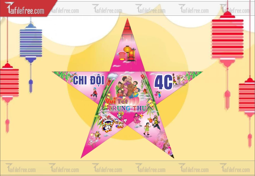 Mẫu Lồng Đèn Trung Thu Đẹp Mắt Sáng Tạo_TTV351