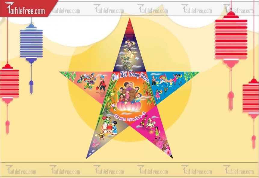 Mẫu Lồng Đèn Trung Thu Đẹp Mắt Sáng Tạo_TTV354