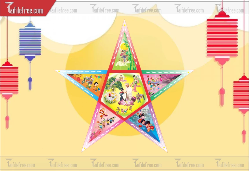 Mẫu Lồng Đèn Trung Thu Đẹp Mắt Sáng Tạo_TTV355