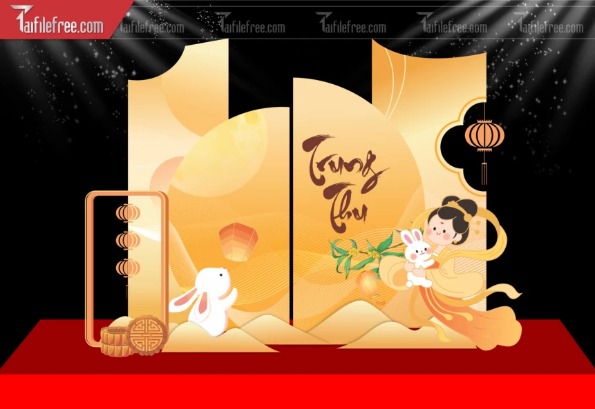 Mẫu Background Trung Thu Đẹp Mắt Sáng Tạo._TTV356