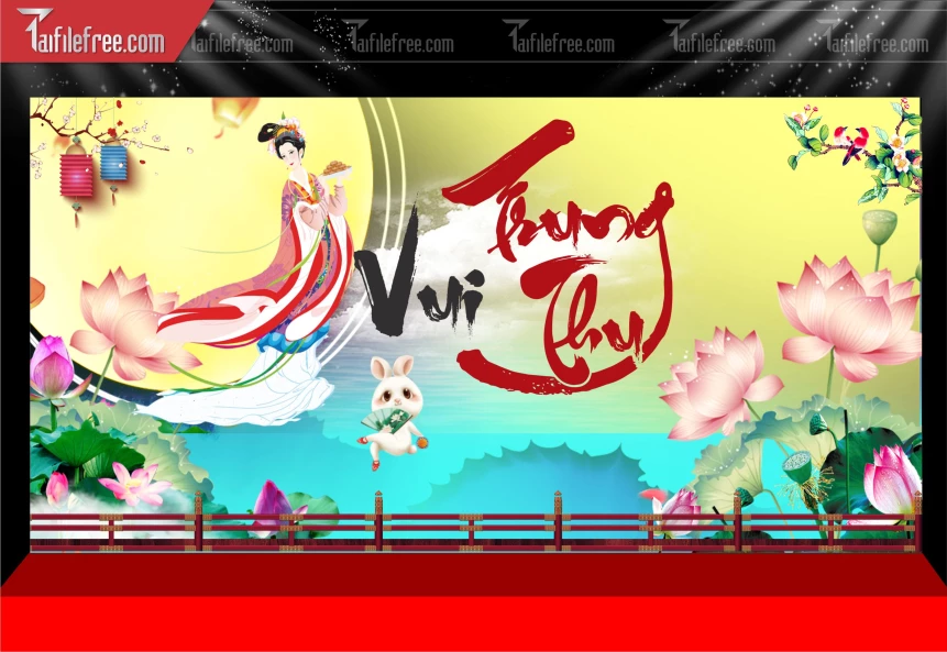 Mẫu Phông Nền Trung Thu Đẹp Mắt Sáng Tạo._TTV363