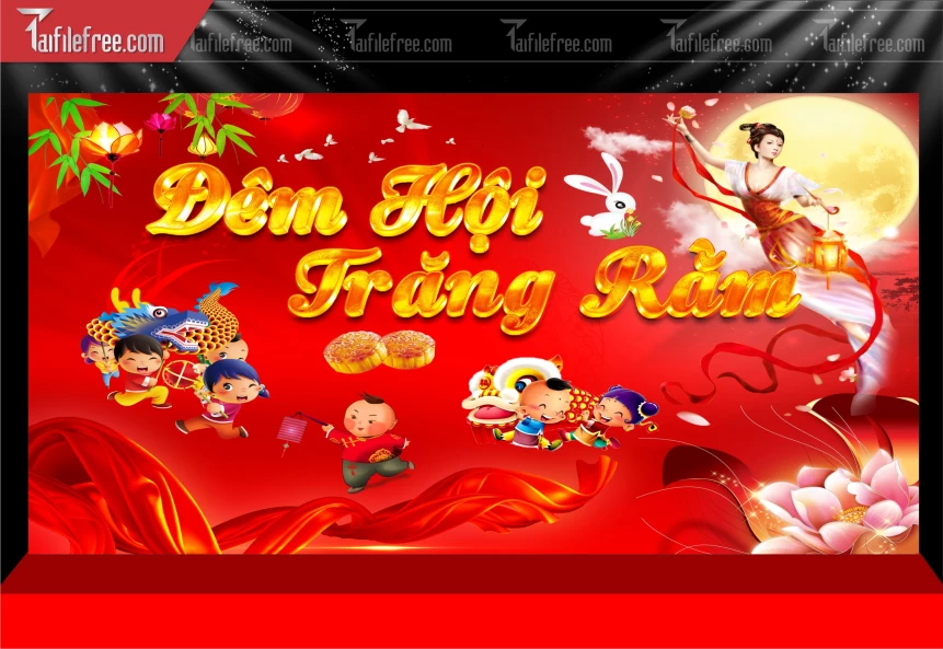 Mẫu Phông Nền Trung Thu Đẹp Mắt Sáng Tạo._TTV364
