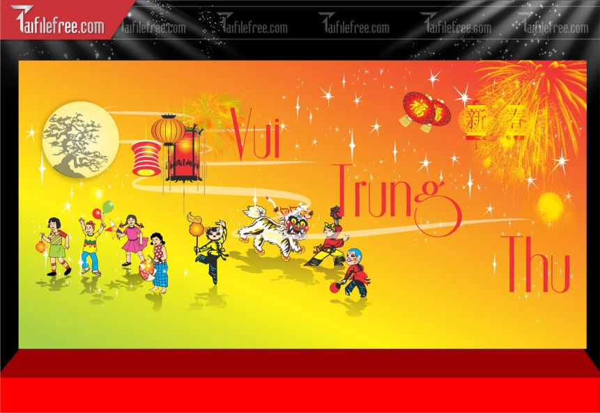 Mẫu Phông Nền Trung Thu Đẹp Mắt Sáng Tạo._TTV368