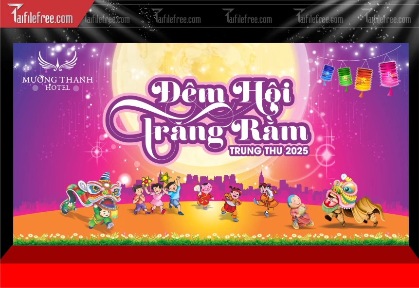 Mẫu Phông Nền Trung Thu Đẹp Mắt Sáng Tạo._TTV373