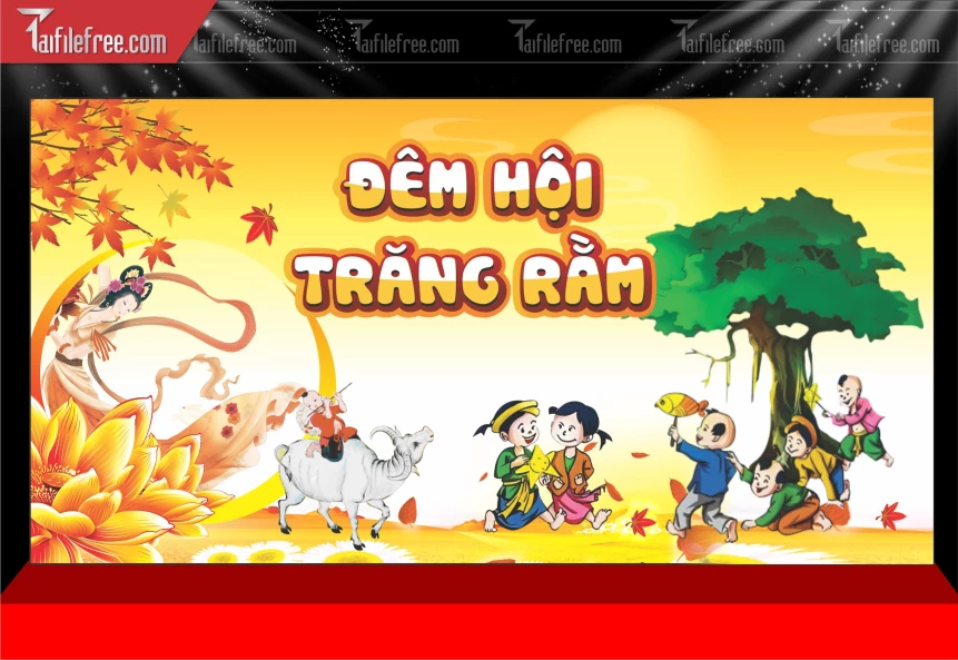 Mẫu Phông Nền Trung Thu Đẹp Mắt Sáng Tạo._TTV375