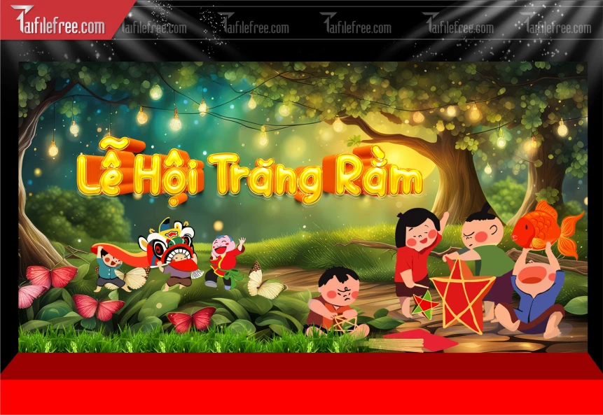 Mẫu Phông Nền Trung Thu Đẹp Mắt Sáng Tạo._TTV376