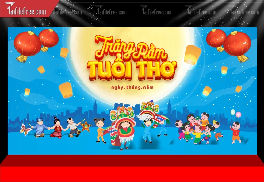Mẫu Phông Nền Trung Thu Đẹp Mắt Sáng Tạo._TTV378