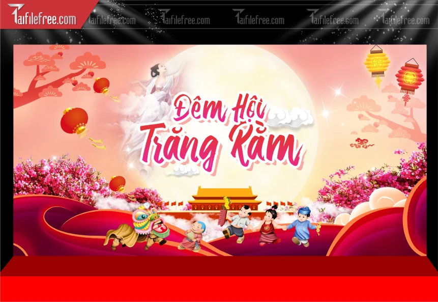 Mẫu Phông Nền Trung Thu Đẹp Mắt Sáng Tạo._TTV382