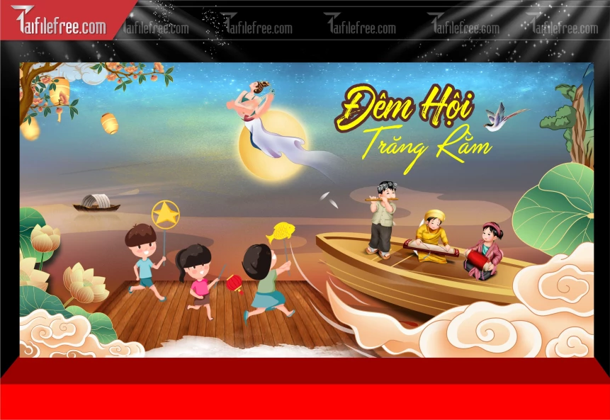 Mẫu Phông Nền Trung Thu Đẹp Mắt Sáng Tạo._TTV385
