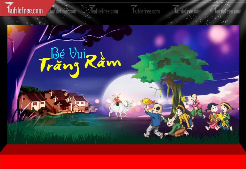 Mẫu Phông Nền Trung Thu Đẹp Mắt Sáng Tạo._TTV386