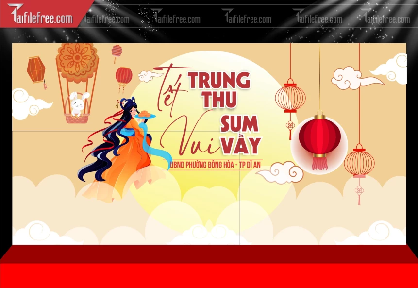 Mẫu Phông Nền Trung Thu Đẹp Mắt Sáng Tạo._TTV390