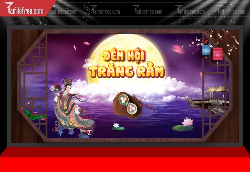 Mẫu Phông Nền Trung Thu Đẹp Mắt Sáng Tạo._TTV391