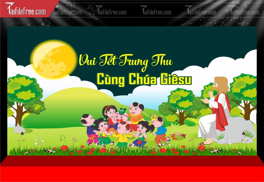 Mẫu Phông Nền Trung Thu Đẹp Mắt Sáng Tạo._TTV393