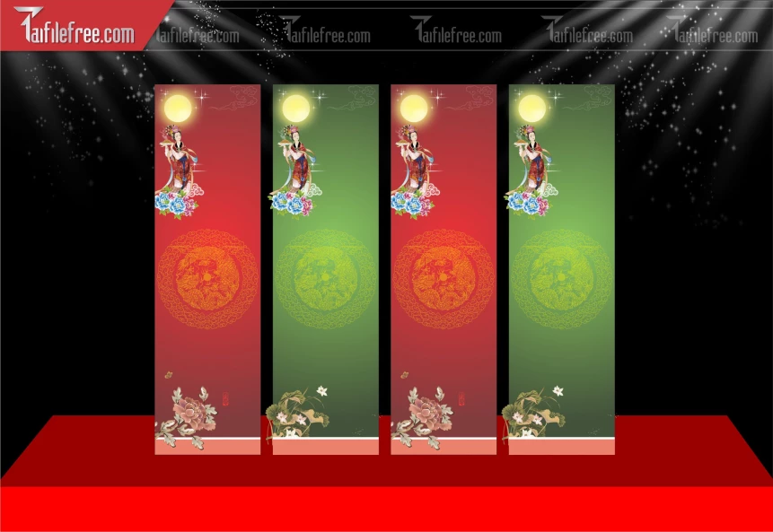 Mẫu Phướn Trung Thu Đẹp Mắt Sáng Tạo._TTV396