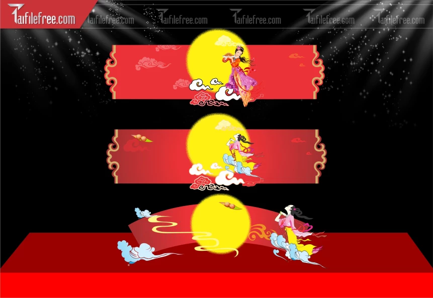 Mẫu Trang Trí Phông Nền Trung Thu Đẹp Mắt Sáng Tạo._TTV397