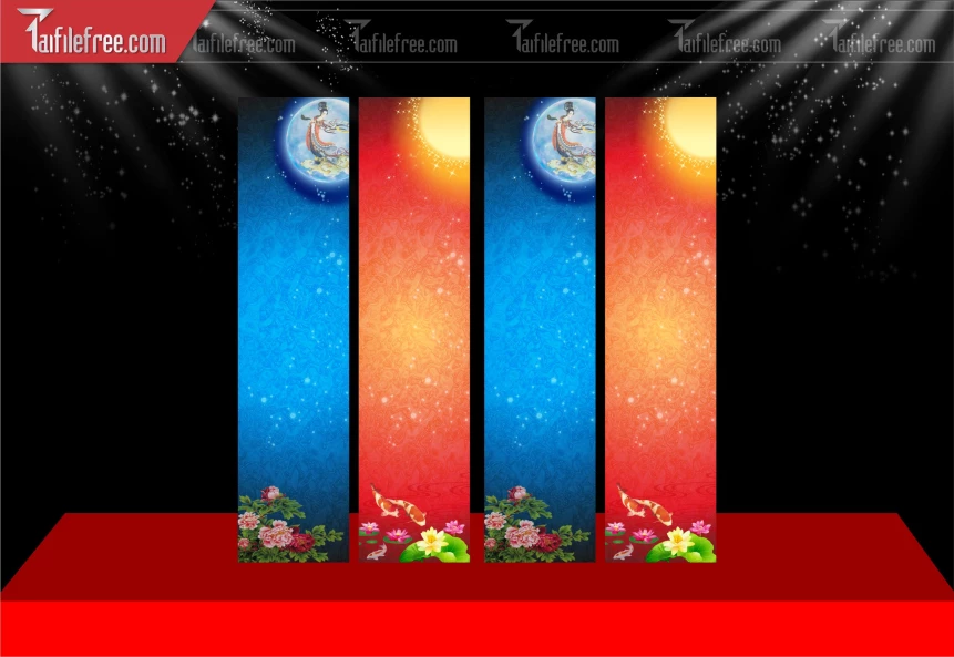 Mẫu Phướn Trung Thu Đẹp Mắt Sáng Tạo._TTV398