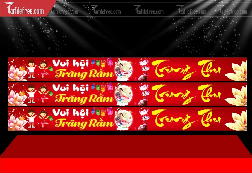 Mẫu Băng Rôn Trung Thu Đẹp Mắt Sáng Tạo._TTV399