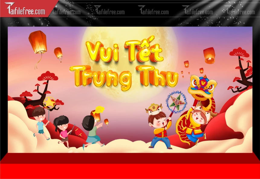 Mẫu Phông Nền Trung Thu Đẹp Mắt Sáng Tạo._TTV400