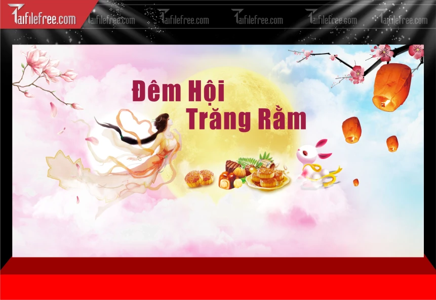 Mẫu Phông Nền Trung Thu Đẹp Mắt Sáng Tạo._TTV401