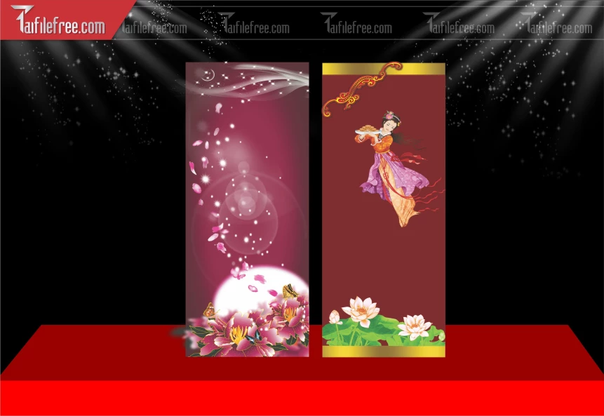 Mẫu Phướn Trung Thu Đẹp Mắt Sáng Tạo._TTV407