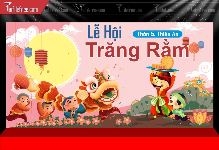 Mẫu Phông Nền Trung Thu Đẹp Mắt Sáng Tạo._TTV408
