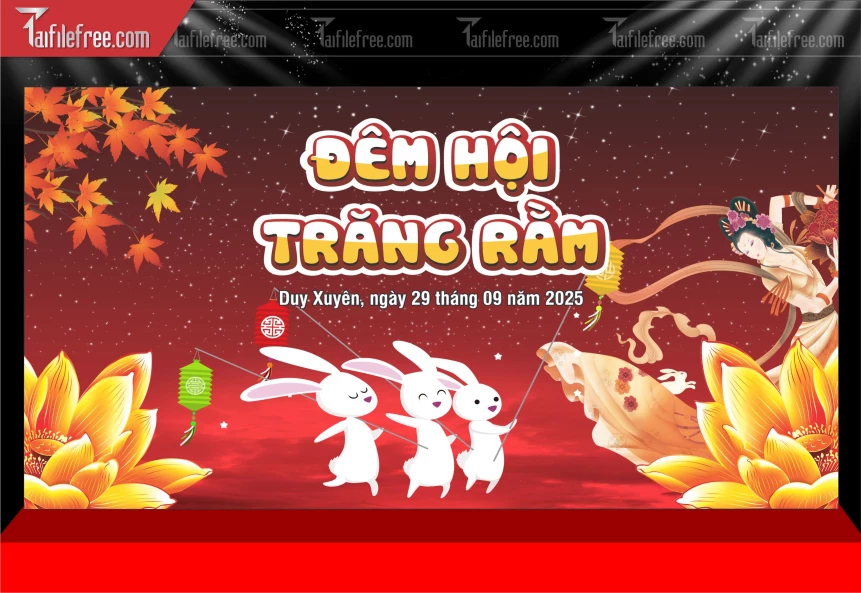 Mẫu Phông Nền Trung Thu Đẹp Mắt Sáng Tạo._TTV412