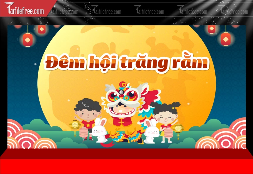 Mẫu Phông Nền Trung Thu Đẹp Mắt Sáng Tạo._TTV413