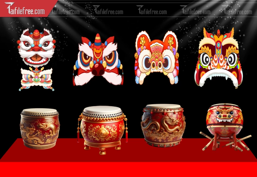 Mẫu Múa Lân File Png Trung Thu Đẹp Mắt Sáng Tạo._TTV417