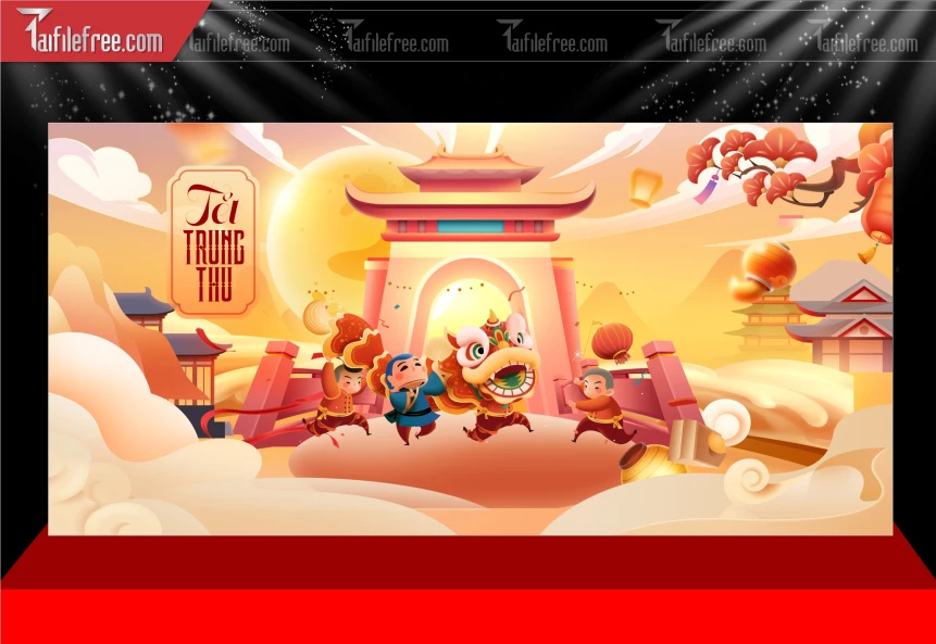 Mẫu Phông Nền Trung Thu Đẹp Mắt Sáng Tạo._TTV433