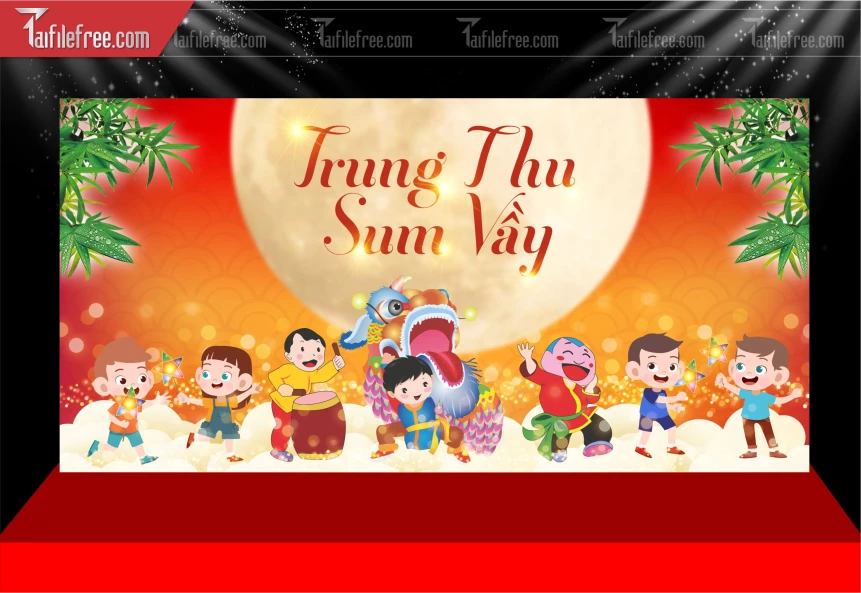 Mẫu Phông Nền Trung Thu Đẹp Mắt Sáng Tạo._TTV458