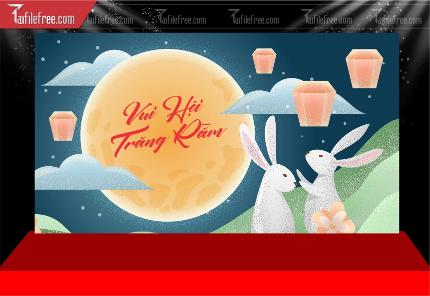 Mẫu Phông Nền Trung Thu Đẹp Mắt Sáng Tạo._TTV460