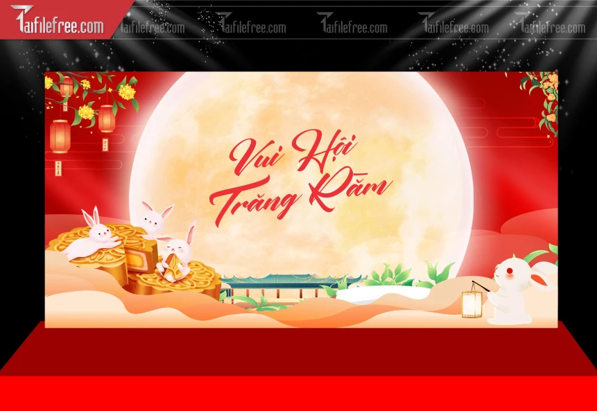 Mẫu Phông Nền Trung Thu Đẹp Mắt Sáng Tạo._TTV462
