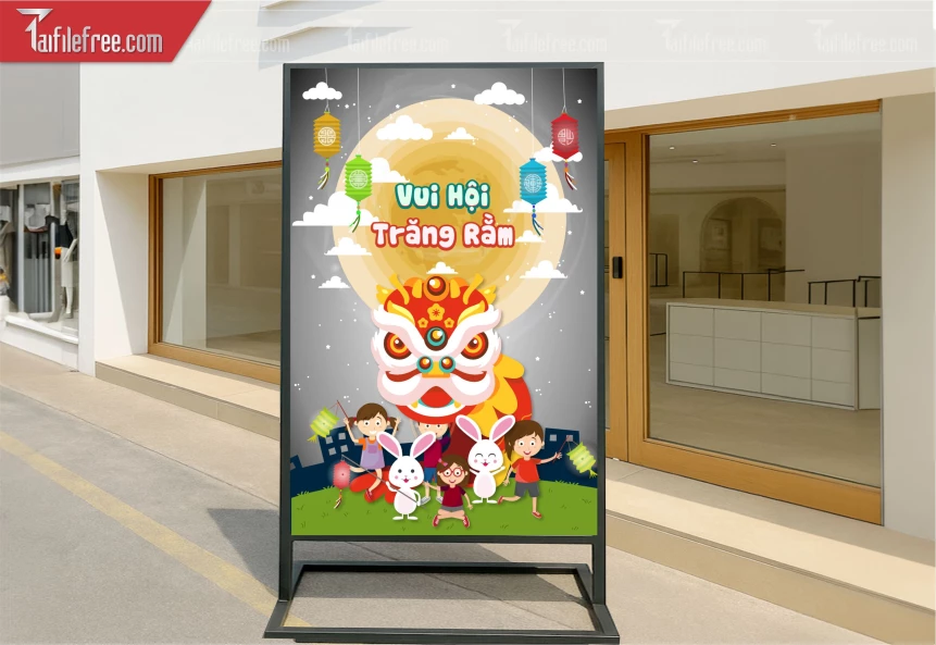 Mẫu Poster Trung Thu Đẹp Mắt Sáng Tạo._TTV463