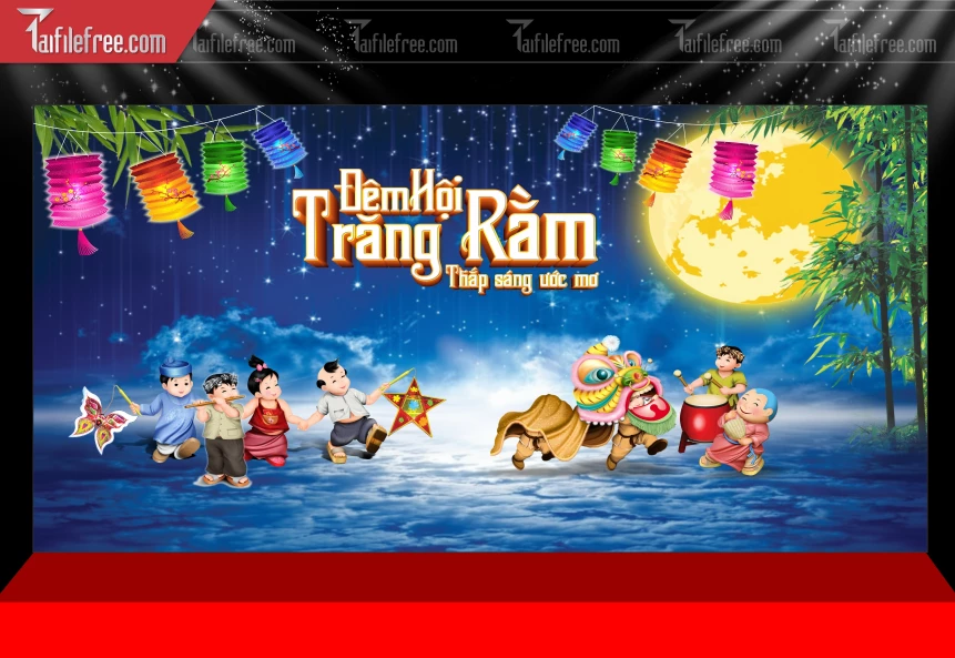 Mẫu Phông Nền Trung Thu Đẹp Mắt Sáng Tạo._TTV467