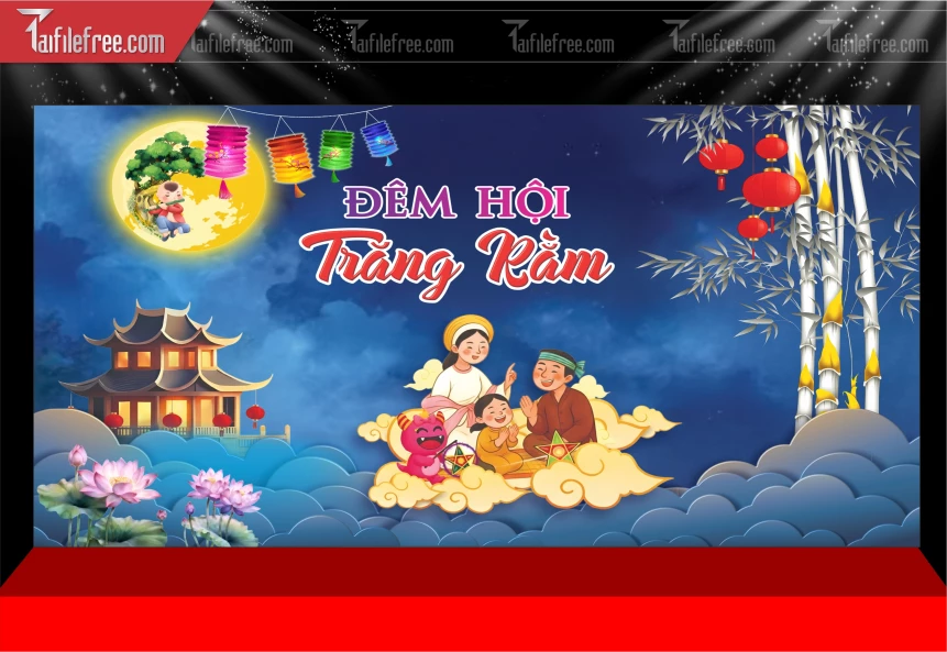 Mẫu Phông Nền Trung Thu Đẹp Mắt Sáng Tạo._TTV468