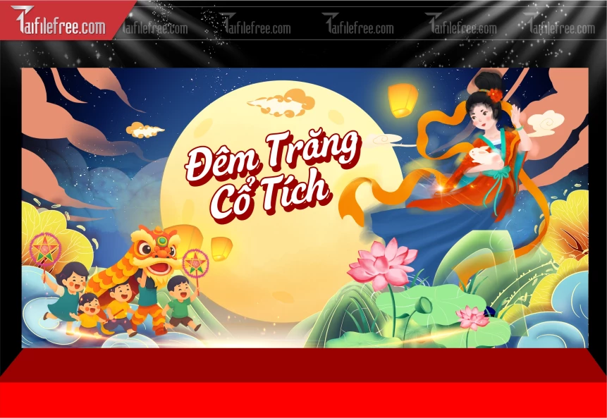 Mẫu Phông Nền Trung Thu Đẹp Mắt Sáng Tạo._TTV469