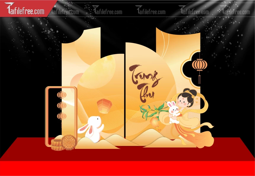 Mẫu Background Trung Thu Đẹp Mắt Sáng Tạo._TTV471