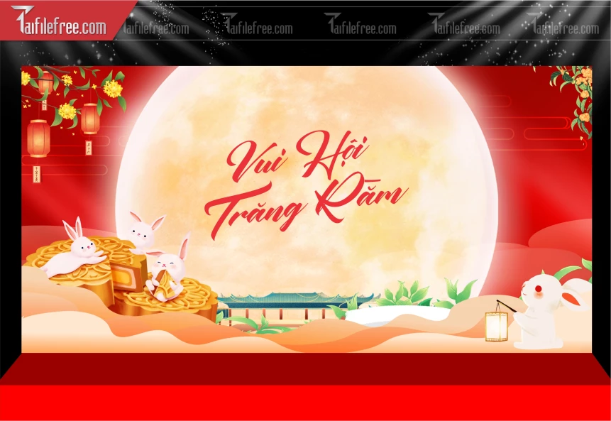 Mẫu Phông Nền Trung Thu Đẹp Mắt Sáng Tạo._TTV472