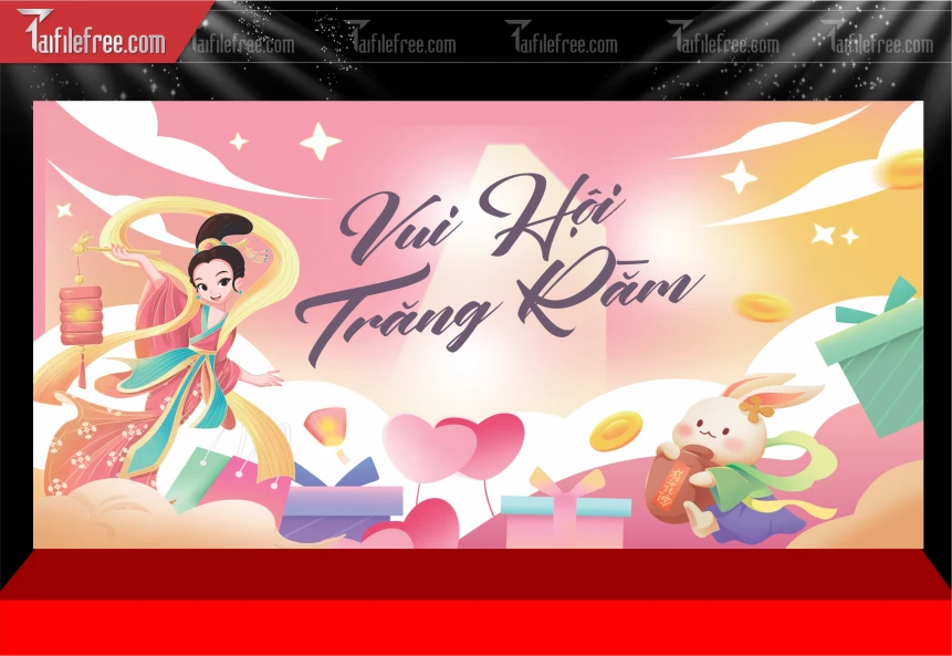 Mẫu Phông Nền Trung Thu Đẹp Mắt Sáng Tạo._TTV475