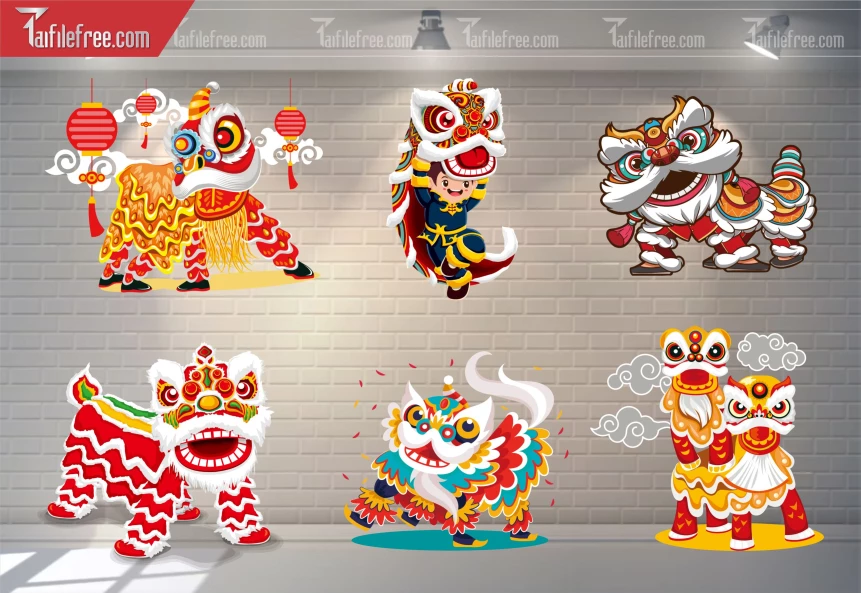 Mẫu Múa Lân File Png Trung Thu Đẹp Mắt Sáng Tạo._TTV482