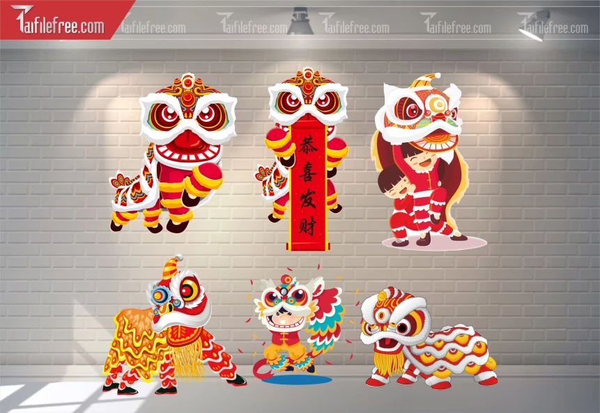 Mẫu Múa Lân File Png Trung Thu Đẹp Mắt Sáng Tạo._TTV484