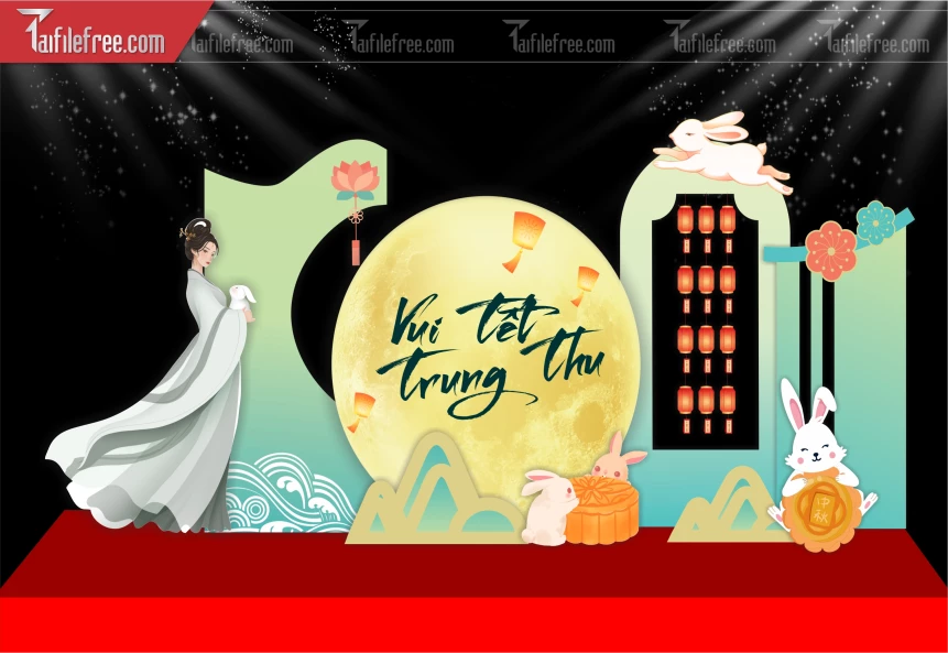 Mẫu Backgrou Trung Thu Đẹp Mắt Sáng Tạo._TTV486