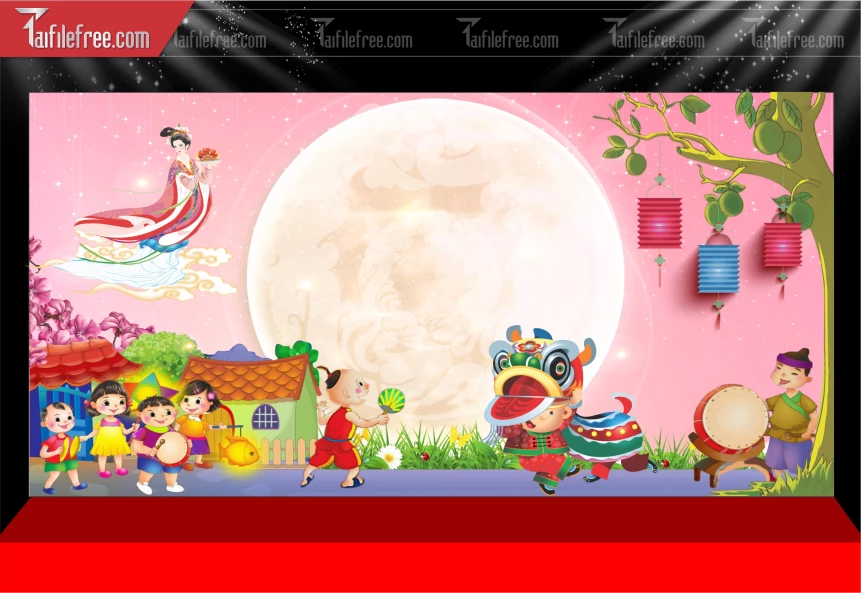 Mẫu Phông Nền Trung Thu Đẹp Mắt Sáng Tạo._TTV487