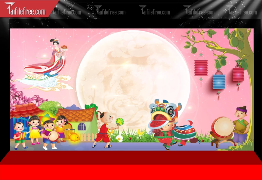 Mẫu Phông Nền Trung Thu Đẹp Mắt Sáng Tạo._TTV498